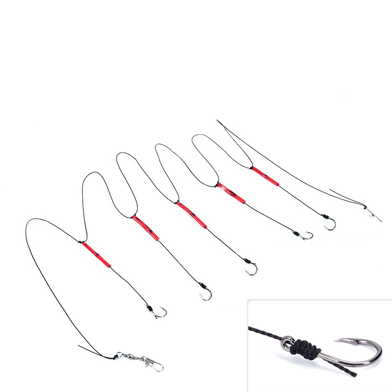 Anzuelos de Pesca giratorios de acero inoxidable, aparejos de Pesca, cebos de Pesca, combinación de 5 ganchos pequeños, 1psc 5 #-14 # - imagen 2