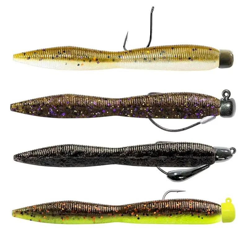 Importado de los Estados Unidos ZMAN FATTYZ 3,25 pulgadas fideos gusano grupo de pesca fina aguja de pesca invertida señuelo de pescado blando - imagen 2