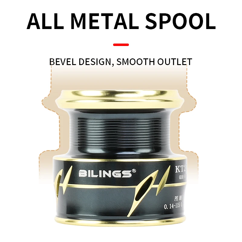 D1-carrete de pesca giratorio de Metal, 6KG de potencia máxima de arrastre, serie 1000-2000, 5 + 1 rodamientos de bolas, aparejos de pesca de agua salada - imagen 2