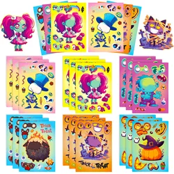 Pegatinas DIY para rompecabezas - 6 hojas, 6 diseños educativos