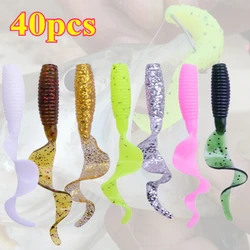 Gusanos rizados silicona Jig Wobblers – Señuelos carpa lubina