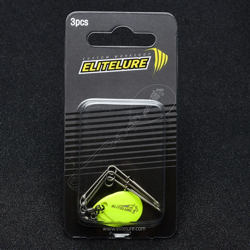 EliteLure Elliott Mustang versátil compuesto lentejuelas negro Pit Wild Fishing Bass LuRE accesorios de cebo - imagen 3