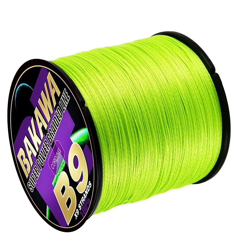 Línea de Pesca trenzada, 9 hebras, 100M, 300M, 500M, 1000M, Spinning PE, multifilamento, carpa Japa, mosca, mar, agua salada, tejido, Pesca extrema - imagen 4