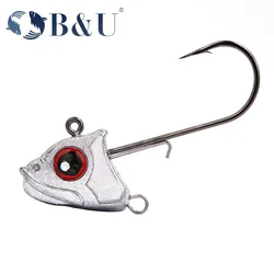 Jig Head B & U ojos rojos para vinilo – Anzuelos pesca
