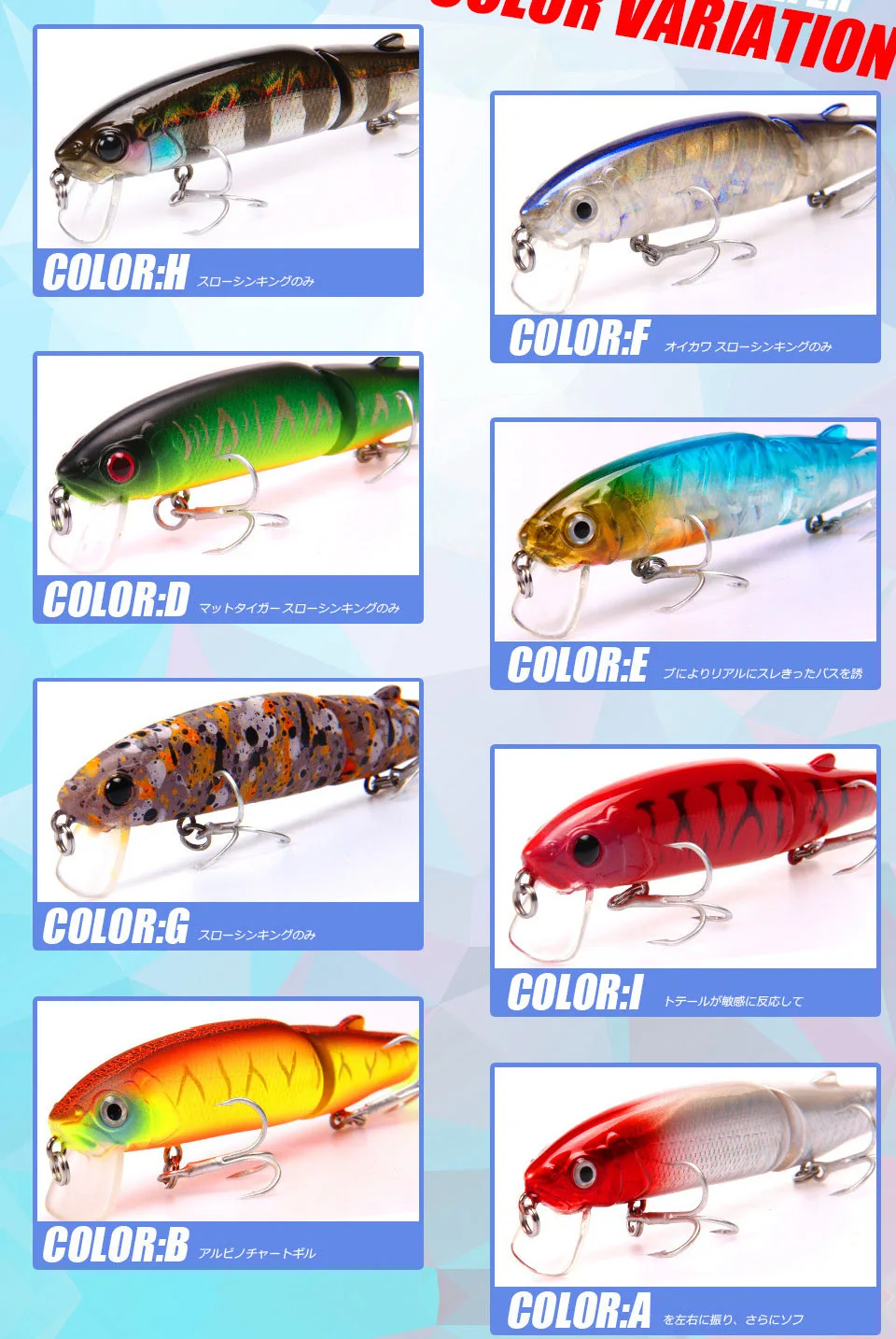 Crankbait flotante realista con ojos 3D – Señuelo artificial duro - imagen 4