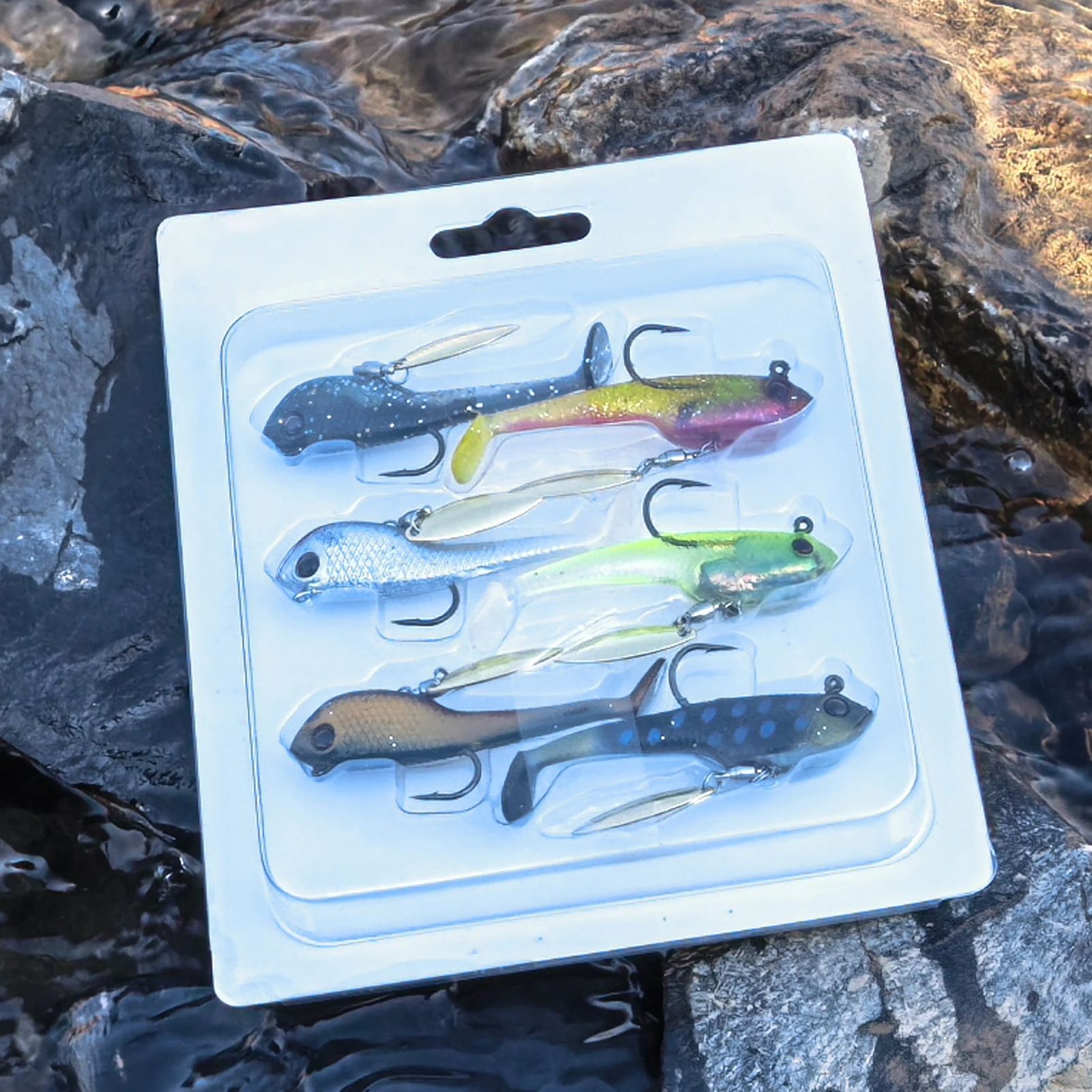 FREE FISHER Wobblers Swimbait para trucha y lubina con Jig Head - imagen 5