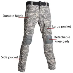 Pantalones tácticos outdoor con rodilleras – Resistentes al desgaste