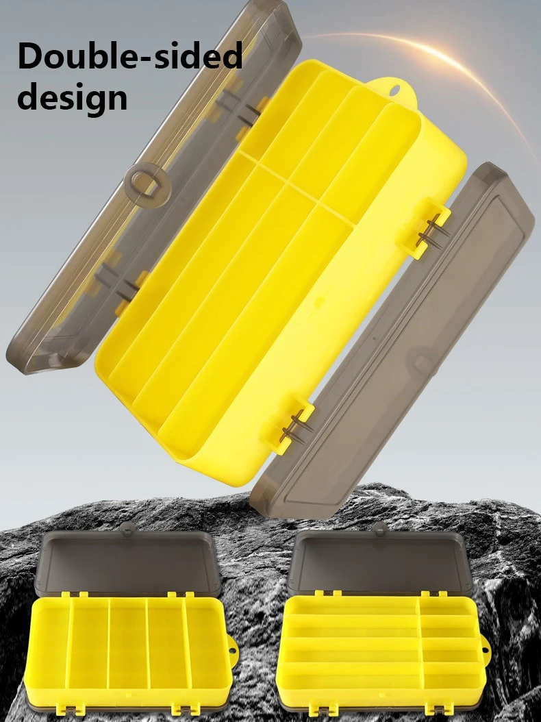 Caja de accesorios para señuelos de pesca de doble cara con almacenamiento de anzuelos de cebo - imagen 4