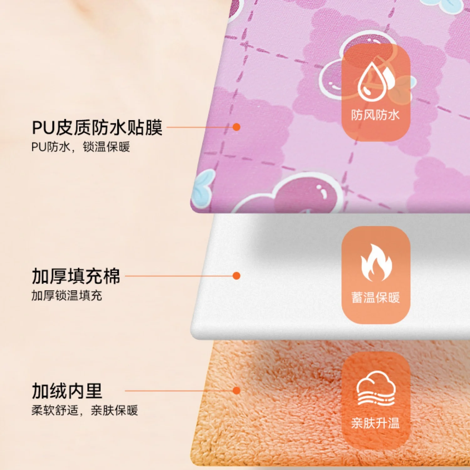 Guantes de manillar de invierno a la moda, manoplas de manillar de felpa gruesas universales para motocicleta, bicicleta eléctrica, guantes cálidos - imagen 3