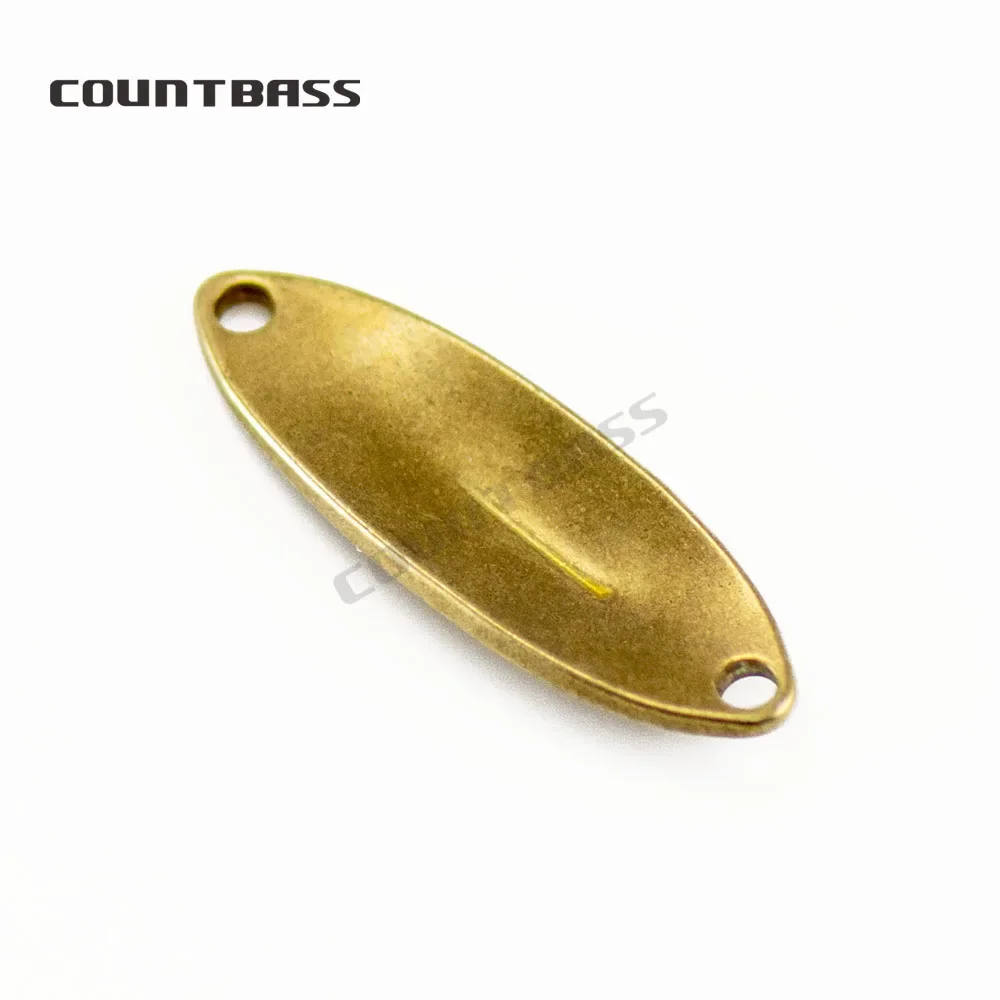 COUNTBASS 50 Uds 1,8g (1/16oz) latón pesca trucha cuchara espacios en blanco sin pintar señuelos de pescador aparejos de pesca - imagen 5