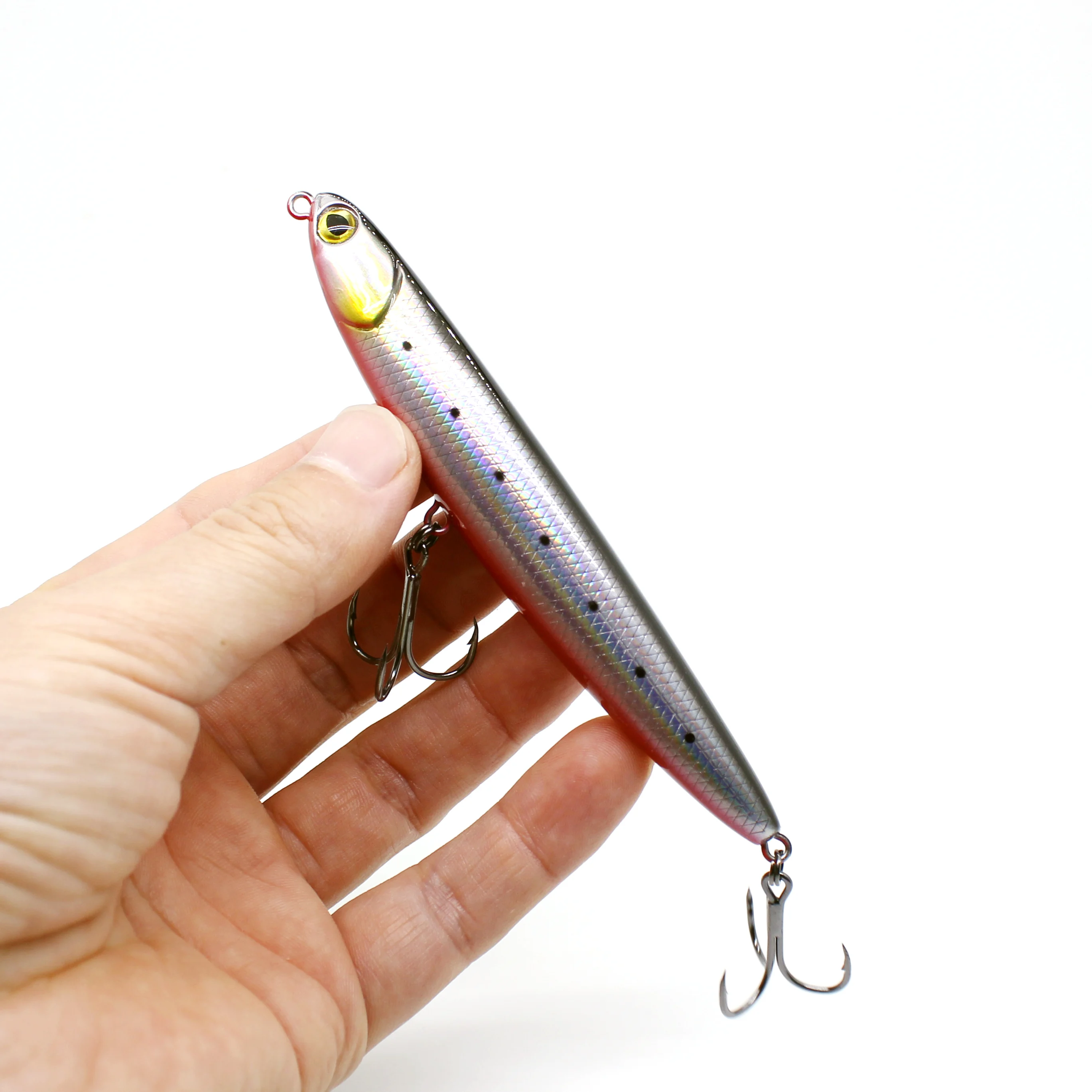 AOCLU-Cebo duro para pesca, lápiz flotante, sonajero de pececillo, sonajero poco profundo, pececillo, agua dulce, pesca de lubina, 105mm, 13,9G - imagen 5