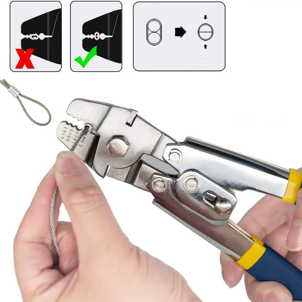 Alicates de crimpado ICERIO – Cortacables y atador de anillas - imagen 5