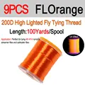 9pcs Fluo Orange