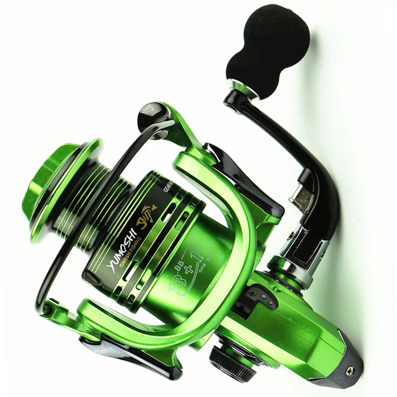 Carretes de pesca giratorios, Ratio de engranaje: 5,5: 1/4.7:1, sistema de carrete de pesca, carrete de Metal de fundición larga para carrete de pesca serie 1000-7000 - imagen 3