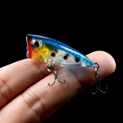 Popper Crankbait Wobblers para curricán y lucio con ojos 3D