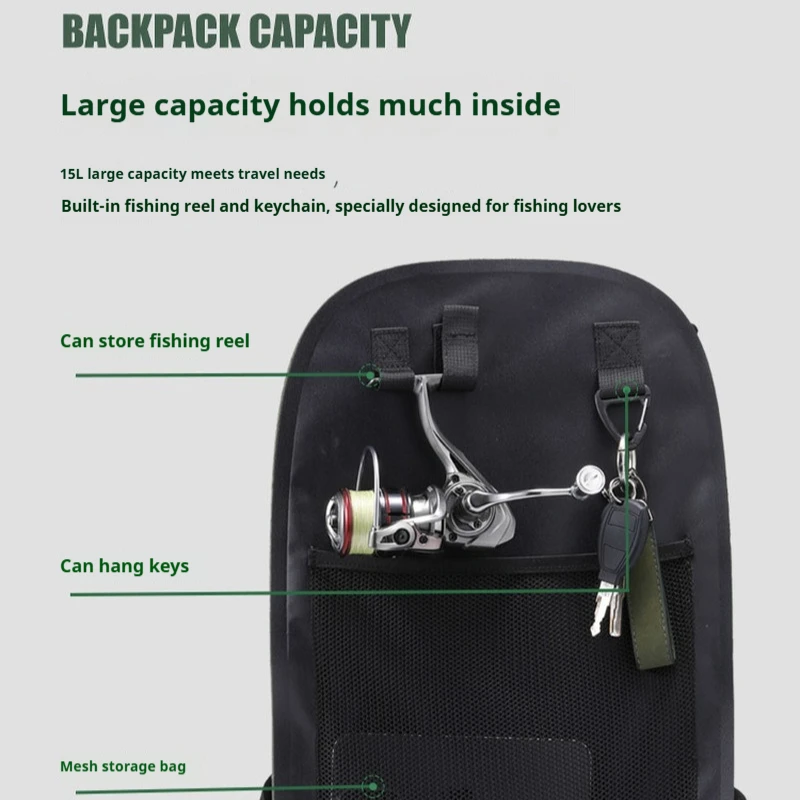 YOUDO Mochila Impermeable con Señuelo – Pesca y Senderismo - imagen 3