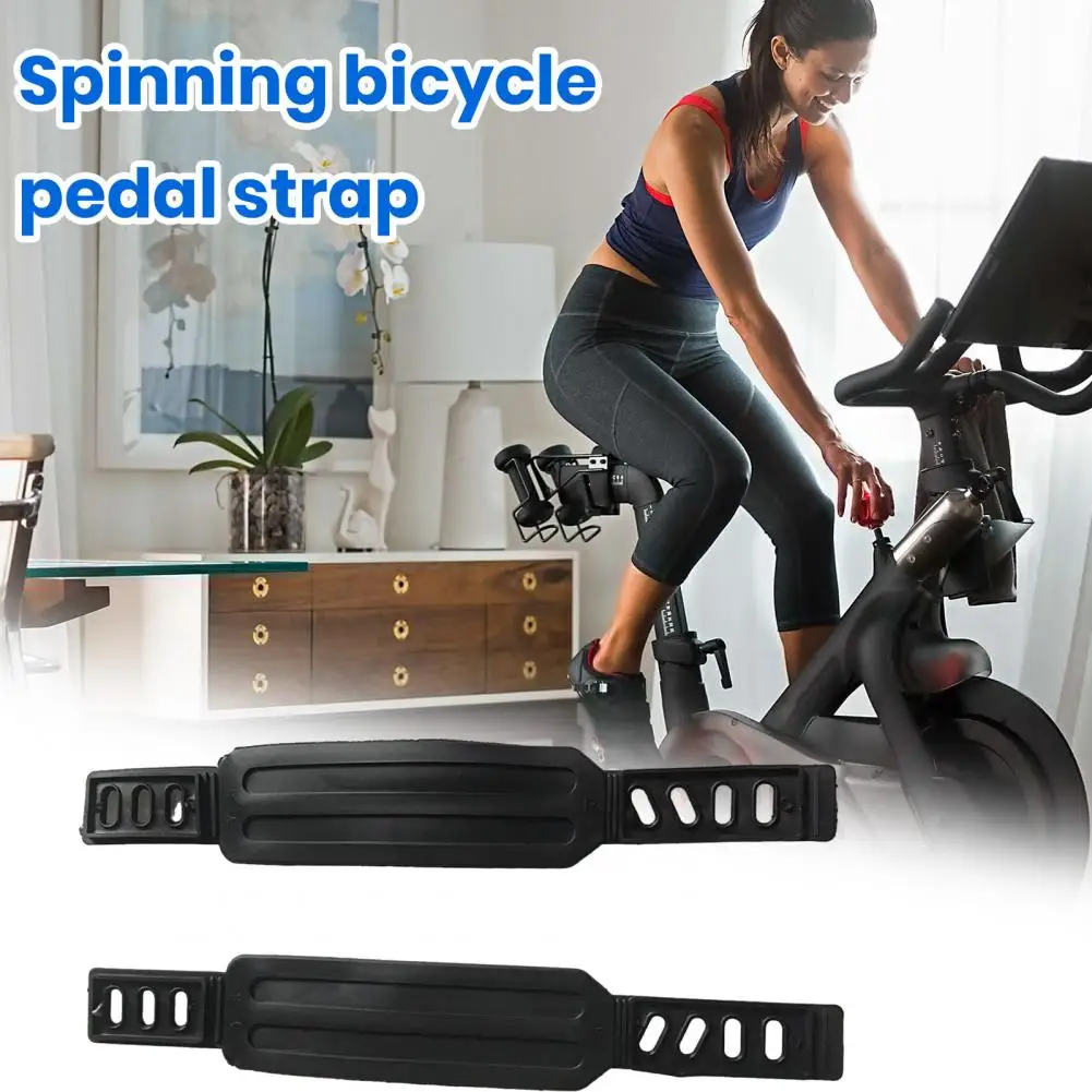 Cinturones de Pedal de bicicleta de ejercicio, correas de Pedal de bicicleta, antideslizantes, resistentes al desgaste, sin pellizcos, bandas de fijación de ciclismo, cinta de Fitness, 1 par - imagen 3