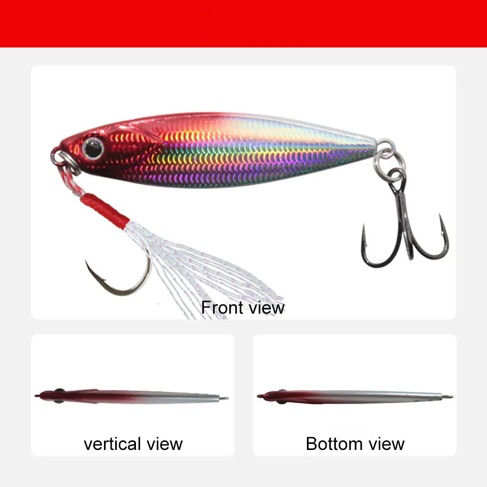 WALK FISH-señuelo de pesca Artificial, cebo de Metal fundido para pesca de lubina, aparejos SwimBait, 7/10/15/20g - imagen 3