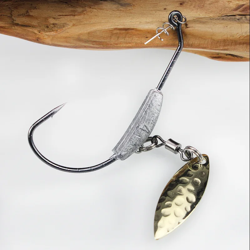 Anzuelo Spinner vinilo con cabeza giratoria – Señuelos pesca 4,5-7,2g - imagen 2