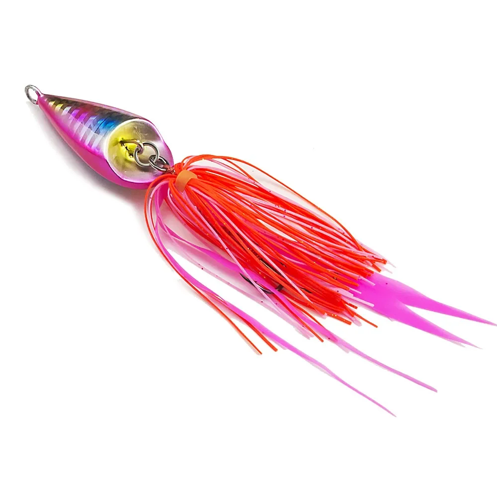 Countbass 60g 2,1 oz plantilla de goma salada de estilo japonés con anzuelo de asistencia, Jigging de calamar, señuelo de pesca de pargo de barco inferior de agua salada - imagen 4