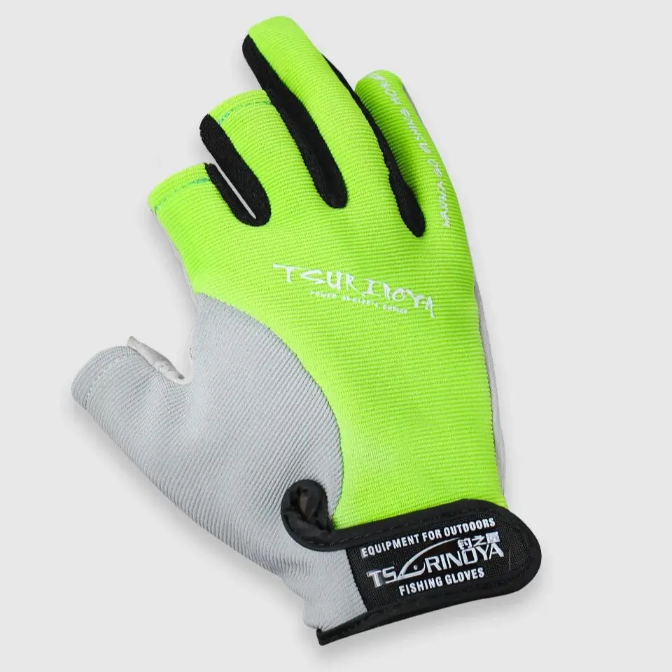 TSURINOYA Guantes de pesca 3 medio dedo dedo completo Otoño Invierno al aire libre mejor agarre y duradero guantes deportivos de senderismo ajustables