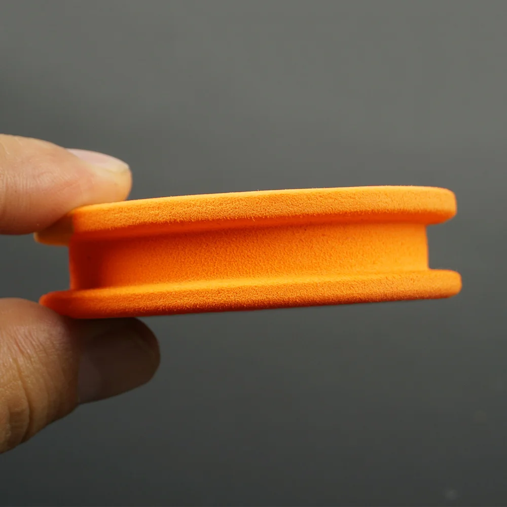 Hirisi-Juego de bobinadora de hilo de pescar de espuma EVA, carrete de aparejo naranja para anzuelo de pesca de carpa, tablero de almacenamiento líder, aparejos portátiles, 10 Uds. - imagen 2