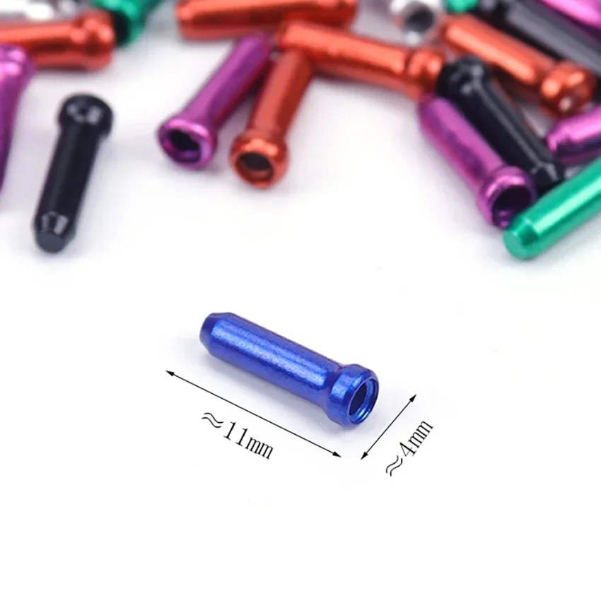 20 piezas tapas de extremo de Cable de bicicleta tapas de extremo de Cable de bicicleta desviador de freno puntas de Cable de palanca engarzadores tapa trasera accesorios de bicicleta - imagen 4