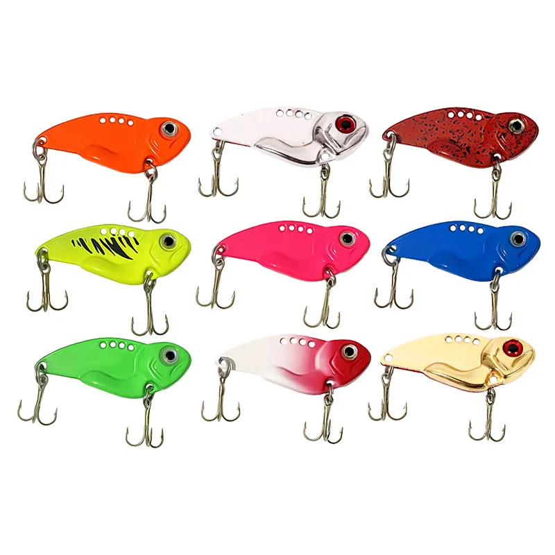 Bazooka-señuelo de Pesca de Metal VIB, anzuelo de hundimiento, cuchara fundida, Wobble, Jigging, vibración, Crankbait, Swimbait, Pesca, Lucio, lubina, hielo, Invierno - imagen 5
