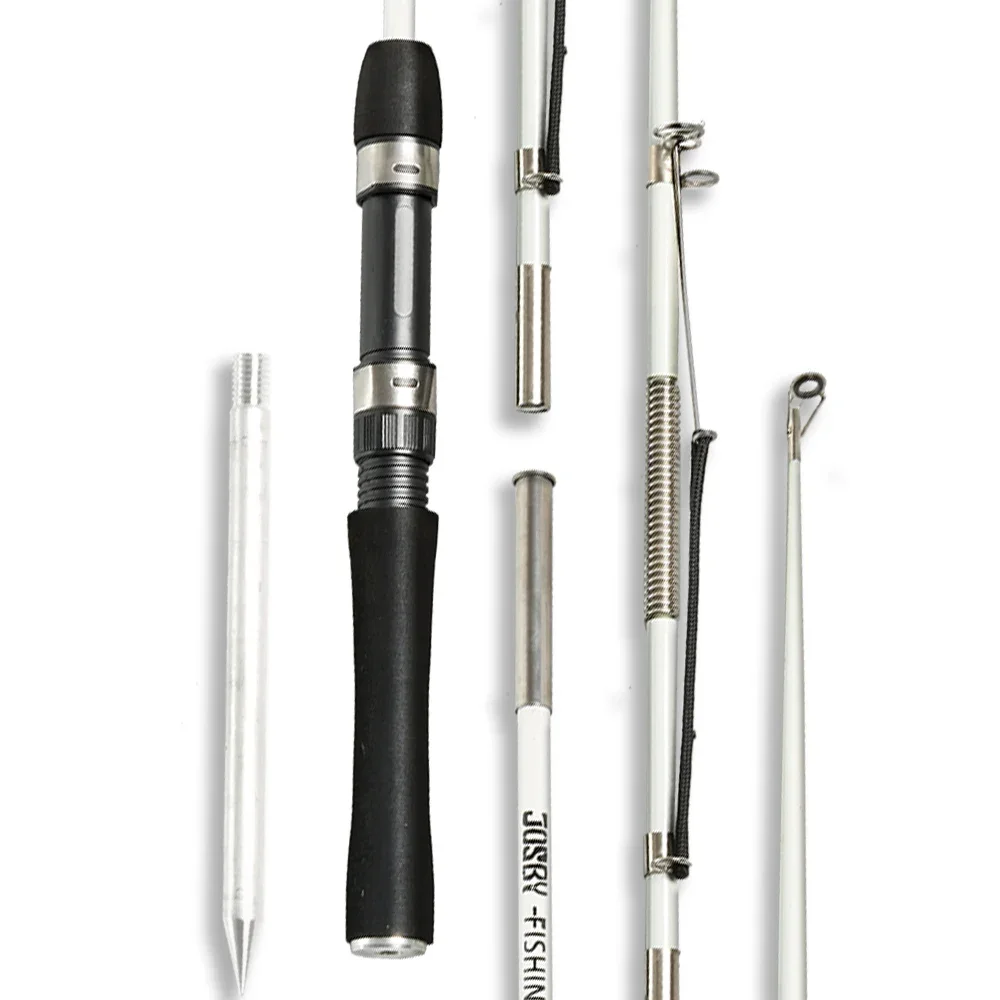 Caña de pescar automática con resorte telescópico, alimentador de carpa de Pesca de FRP giratorio, aparejos de poste portátiles de viaje súper cortos para niños - imagen 2