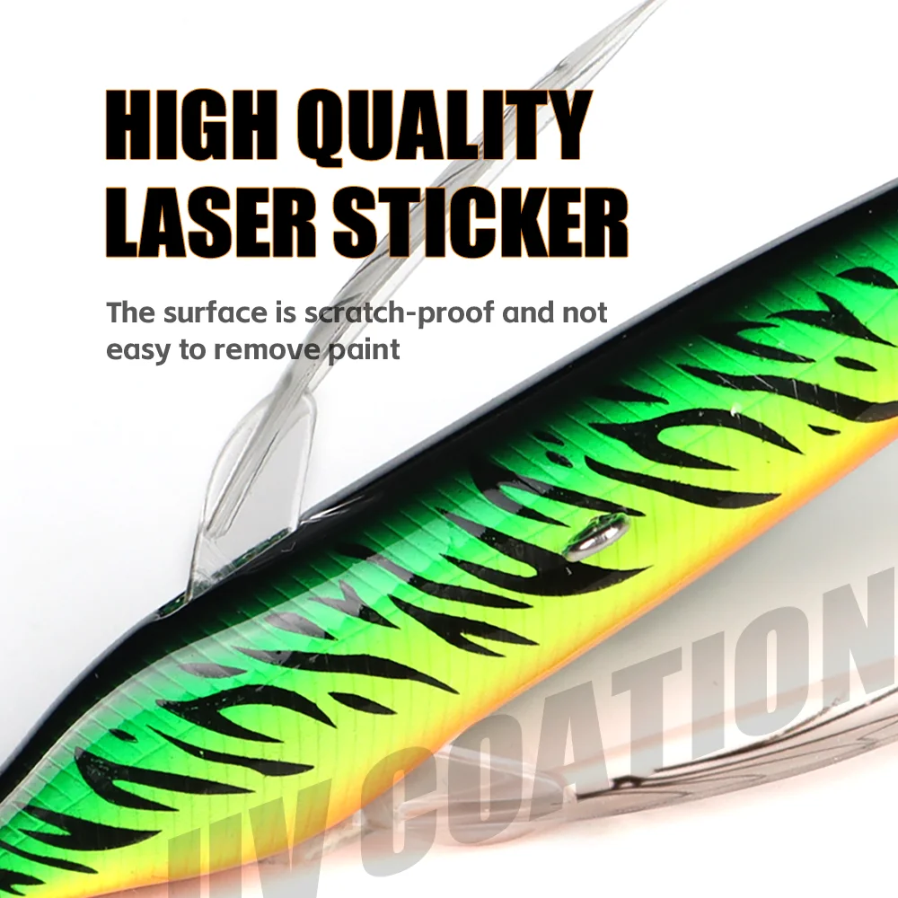 THORFORCE-cebo de pececillo de libélula, 80MM, 6,5G, Señuelos de pesca en superficie, Wobblers flotantes, señuelo de insectos con alas, lápiz, Lucio - imagen 5