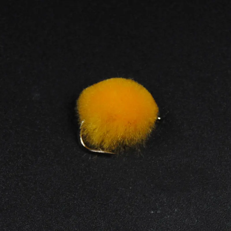 Wifreo-Mosca de huevo Bug para trucha, pesca de salmón, naranja, verde, rojo, amarillo, negro, blanco, Color Chartreuse, 8 unidades, #12 - imagen 5