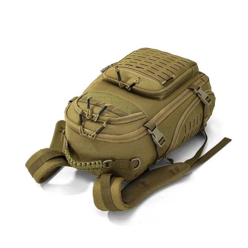 Mochila táctica 30L de pesca con MOLLE y corte láser impermeable - imagen 3