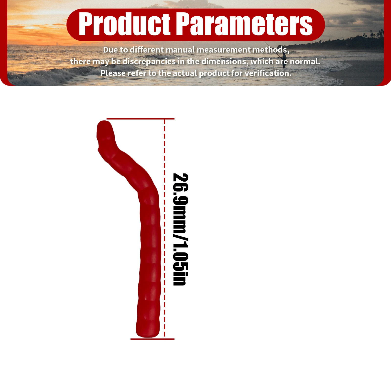 YOTO Kickers anzuelo carpa – Bloodworm señuelos blandos agua dulce - imagen 2