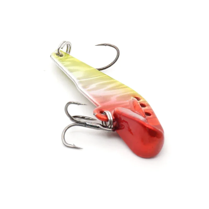 OUTKIT-señuelo de pesca VIB de Metal láser, 6 colores, aparejos de pesca, Crankbait, cuchara vibratoria, Spinner, cebo que se hunde, novedad de 2022