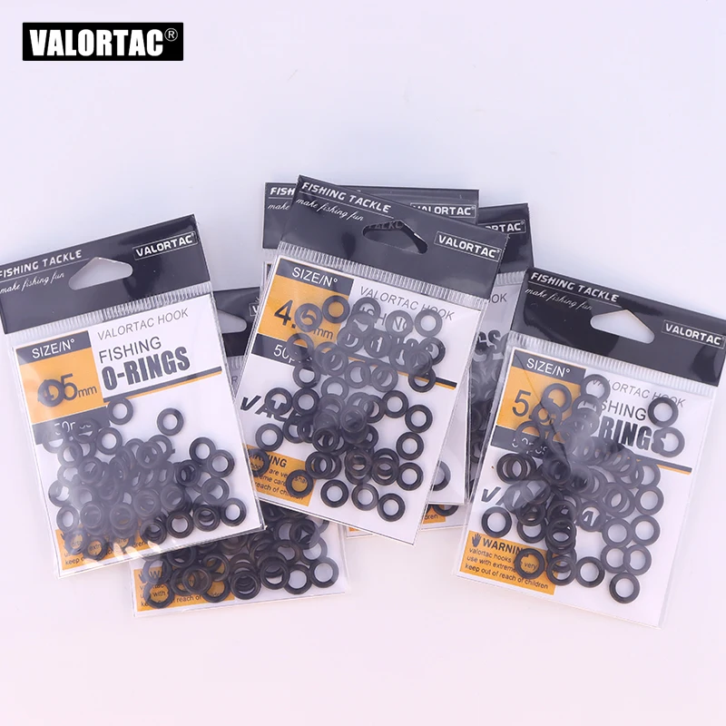 50 unids/lote diámetro interior 4,5mm 5,5mm accesorios de pesca Wacky O Ring juego de aparejos de pesca de carpa para aparejos de pesca Neko Rig - imagen 2