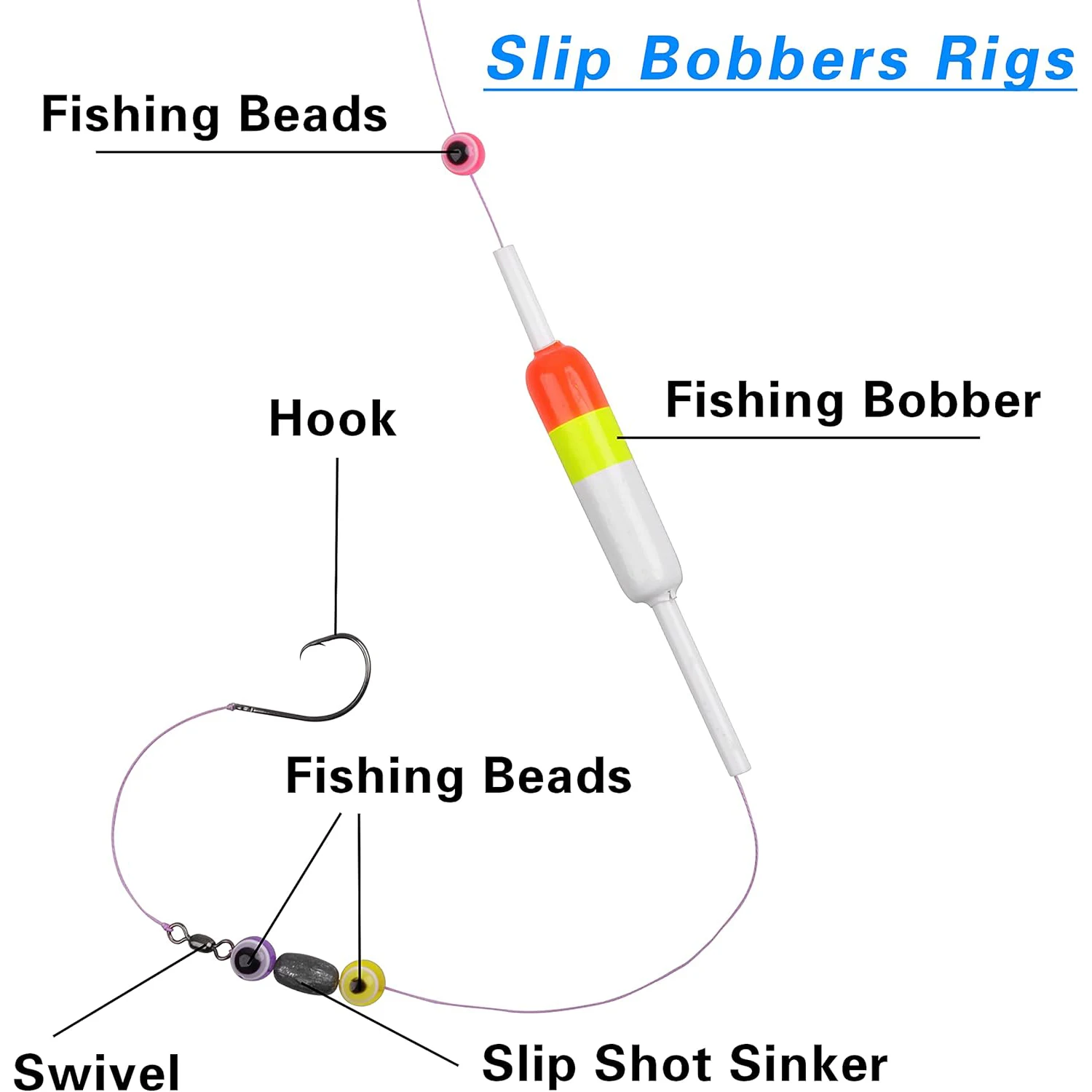 9KM 50 Uds cuentas espaciadoras transparentes redondas 3D cuentas de ojo de pesca acrílicas para fabricación de joyería DIY pulsera collar señuelo accesorios de pesca - imagen 4