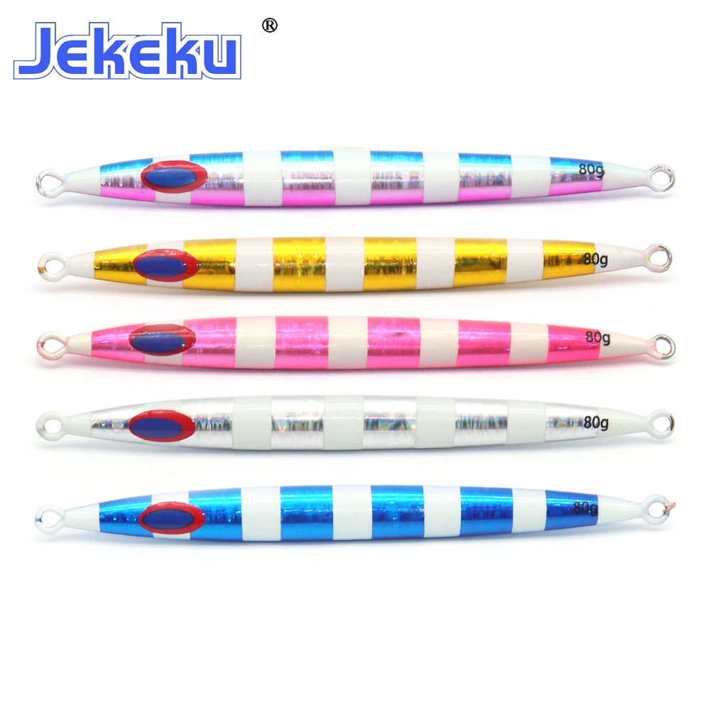JEKEKU señuelo de calamar Wobbler de metal para pesca en océano - imagen 2