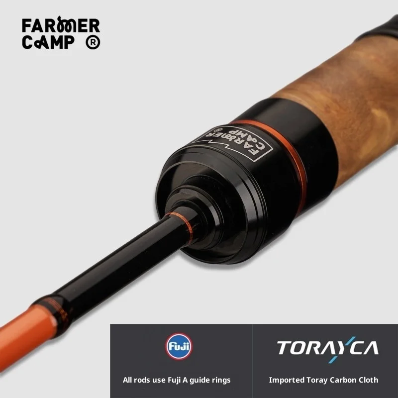 Caña spinning Farmer Camp 4 Stream – UL/L portátil para viaje de pesca - imagen 4