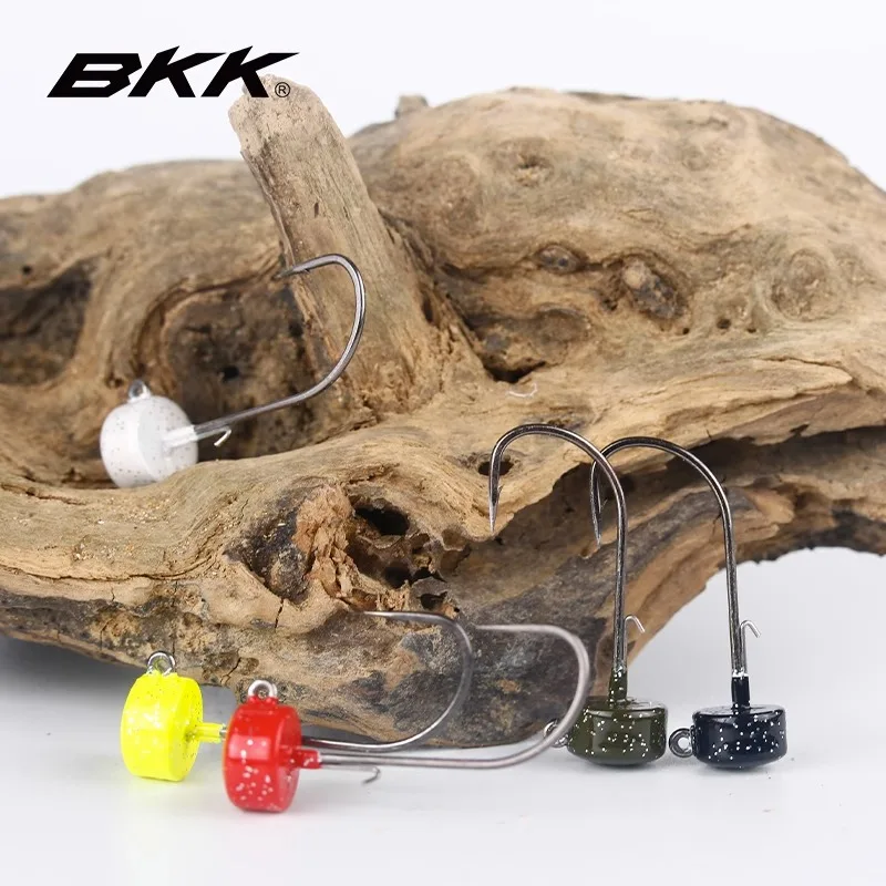 BKK-anzuelos de aleación de Zinc para pesca, aparejo de 5 4S, anzuelos de pesca con cabeza de plantilla, anzuelos de lengüeta anticaída para cebo de silicona blanda, para lubina - imagen 5