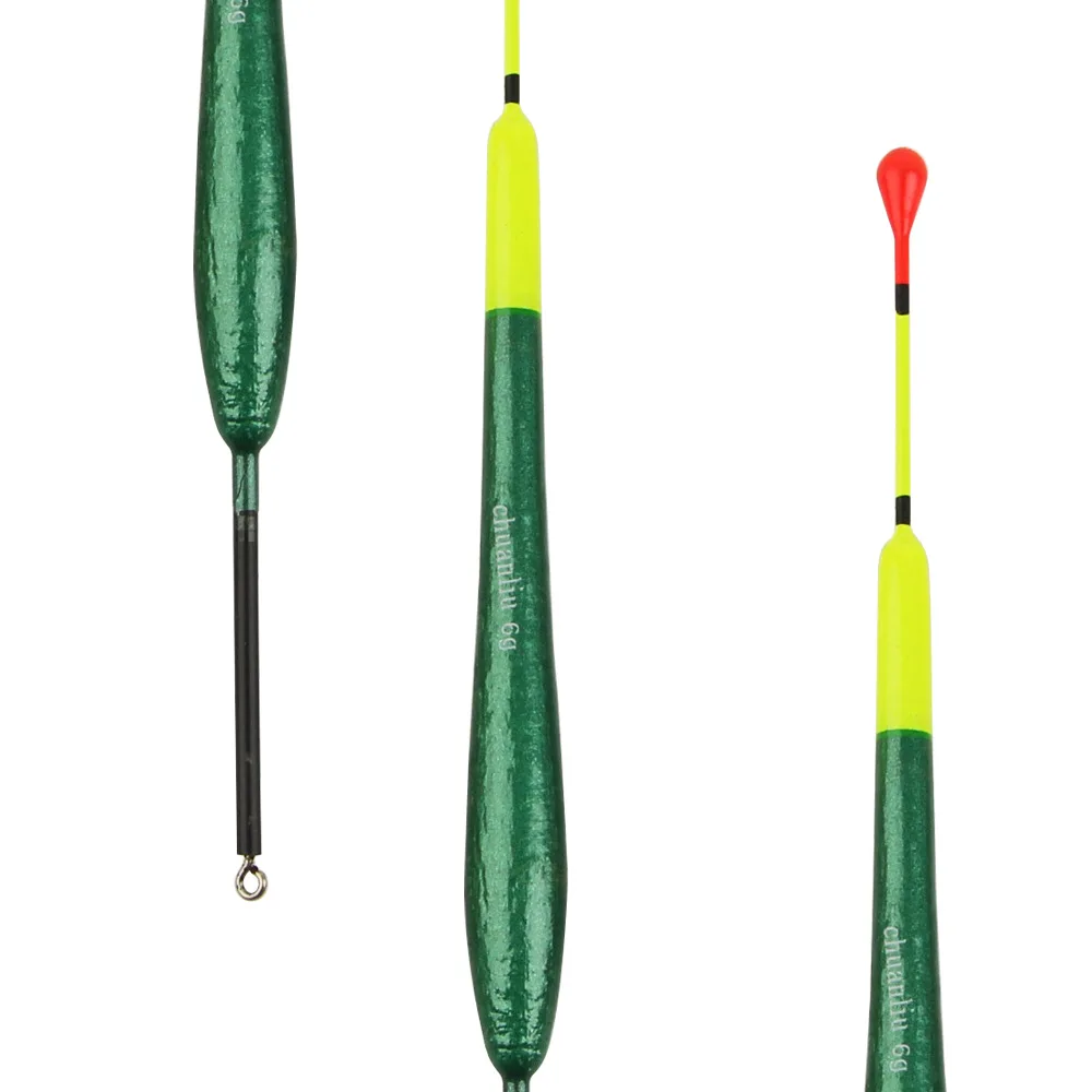 Balsam-flotador de madera para pesca en roca, juego de 20 unidades, llamativos flotadores de tiro largo, alta sensibilidad - imagen 3