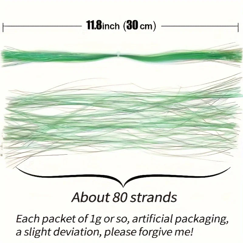 TAKBAS Fly Tying Materials Kit, 15 Pack Crystal Flash Fly Fishing Tying Materials, Assorted Colors - imagen 4