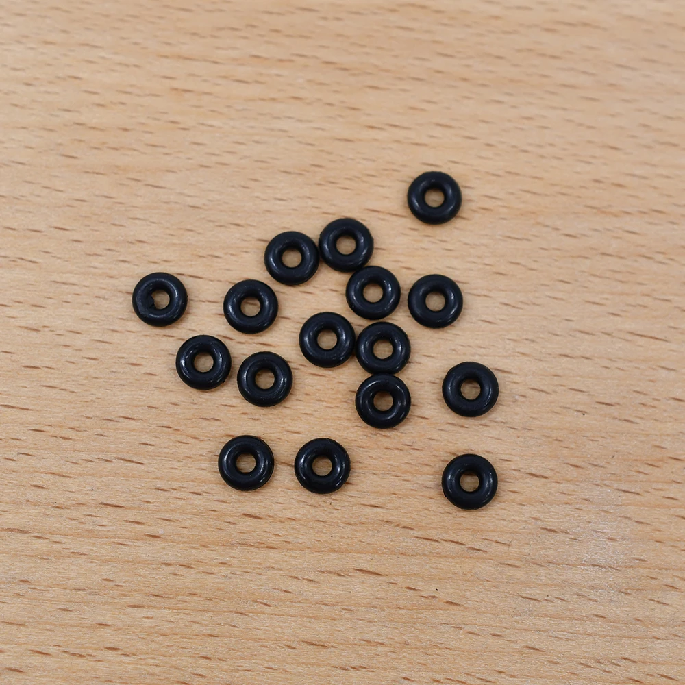 MNFT 1000 Uds aparejos terminales de pesca de carpa anillos de aparejo redondos Material de goma anillo redondo de cambio rápido negro - imagen 4
