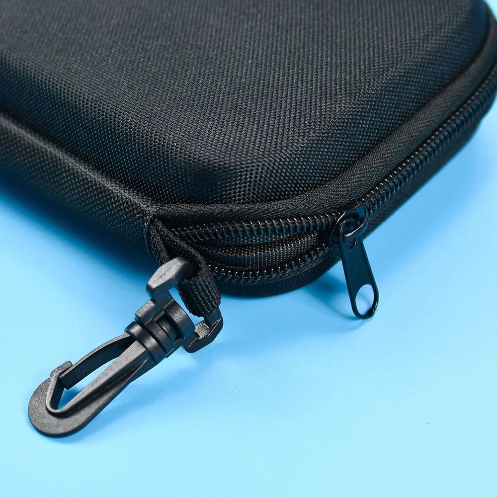 Accesorio de aparejos de pesca impermeable portátil negro, estuche de almacenamiento EVA con cierre de cremallera, caja de cebo multiusos, caja de gancho - imagen 3