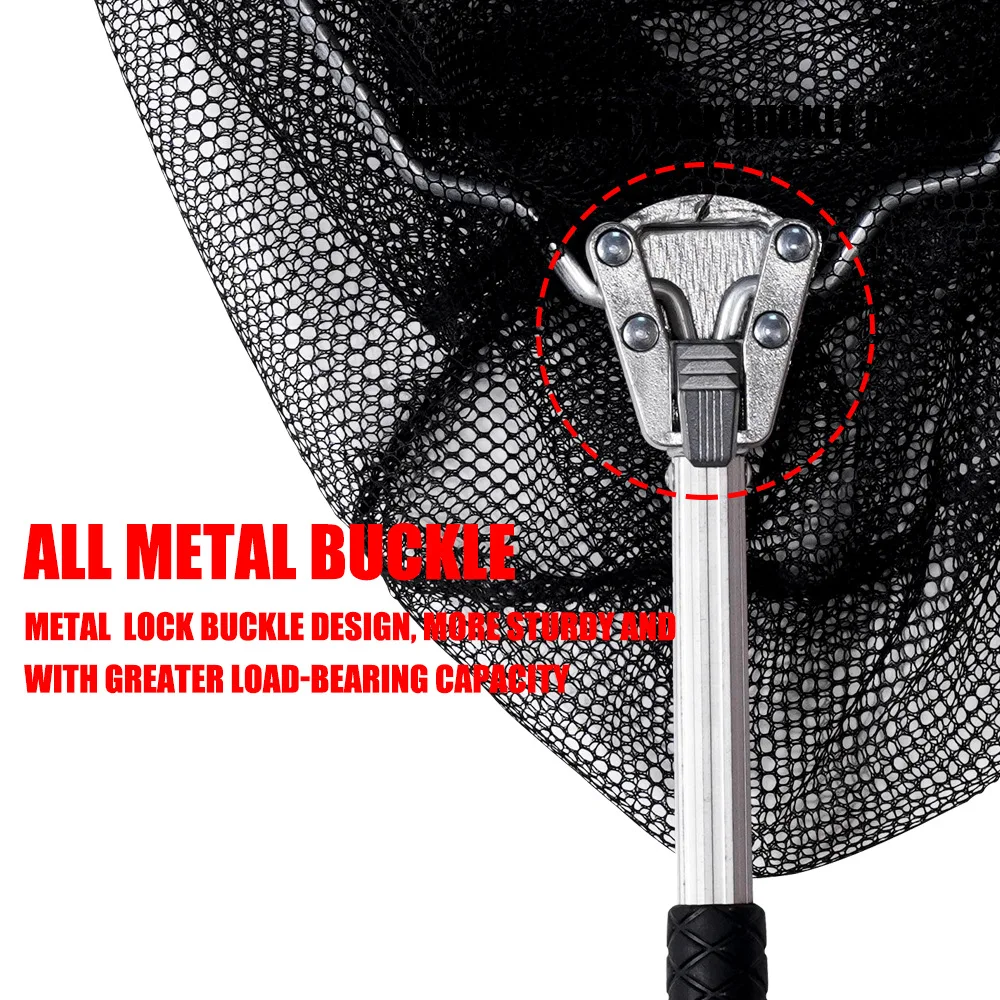 Red de pesca plegable ultraligera, carpa con mosca de silicona, red de pesca marina, caña de pescar de mar, aleación de aluminio - imagen 5