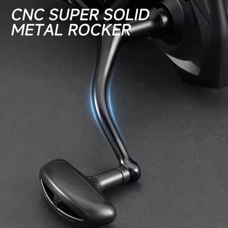 Todo metal anticorrosión serie 8000-14000 rueda giratoria de fundición larga 17 + 1BB carrete de aleación de aluminio 4,8:1 carrete de pesca de alta velocidad - imagen 2