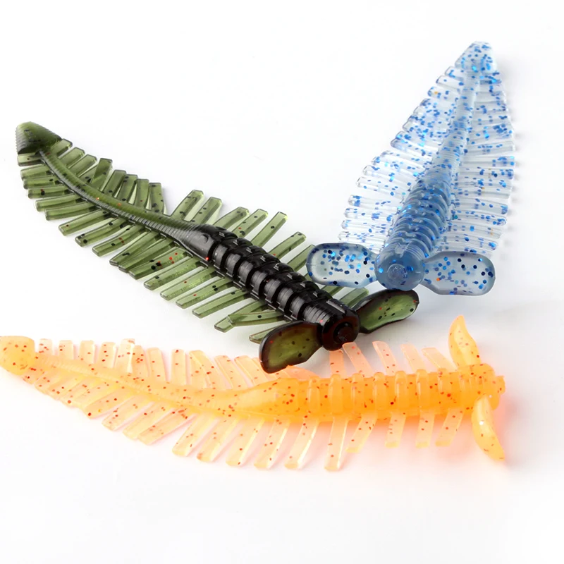 Señuelos blandos de pesca Kawa, cebos de múltiples pies, 8cm/2,5g, lubina, trucha, bagre, Swimbaits, Crankbaits, materiales TPE, picas de lubina de peces realistas - imagen 5