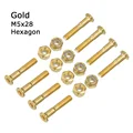 Tornillo Hexagonal Dorado M5x28
