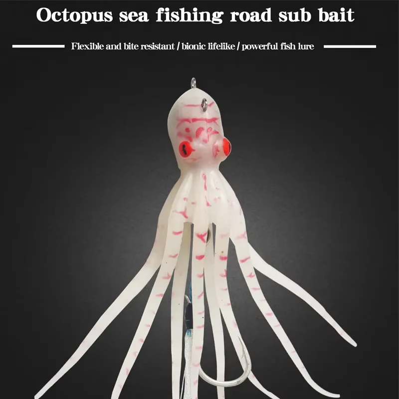 Cebo de pesca 60g cebo de pesca de arrastre de aguas profundas falda de silicona cebo de carpa de atún de pulpo - imagen 2