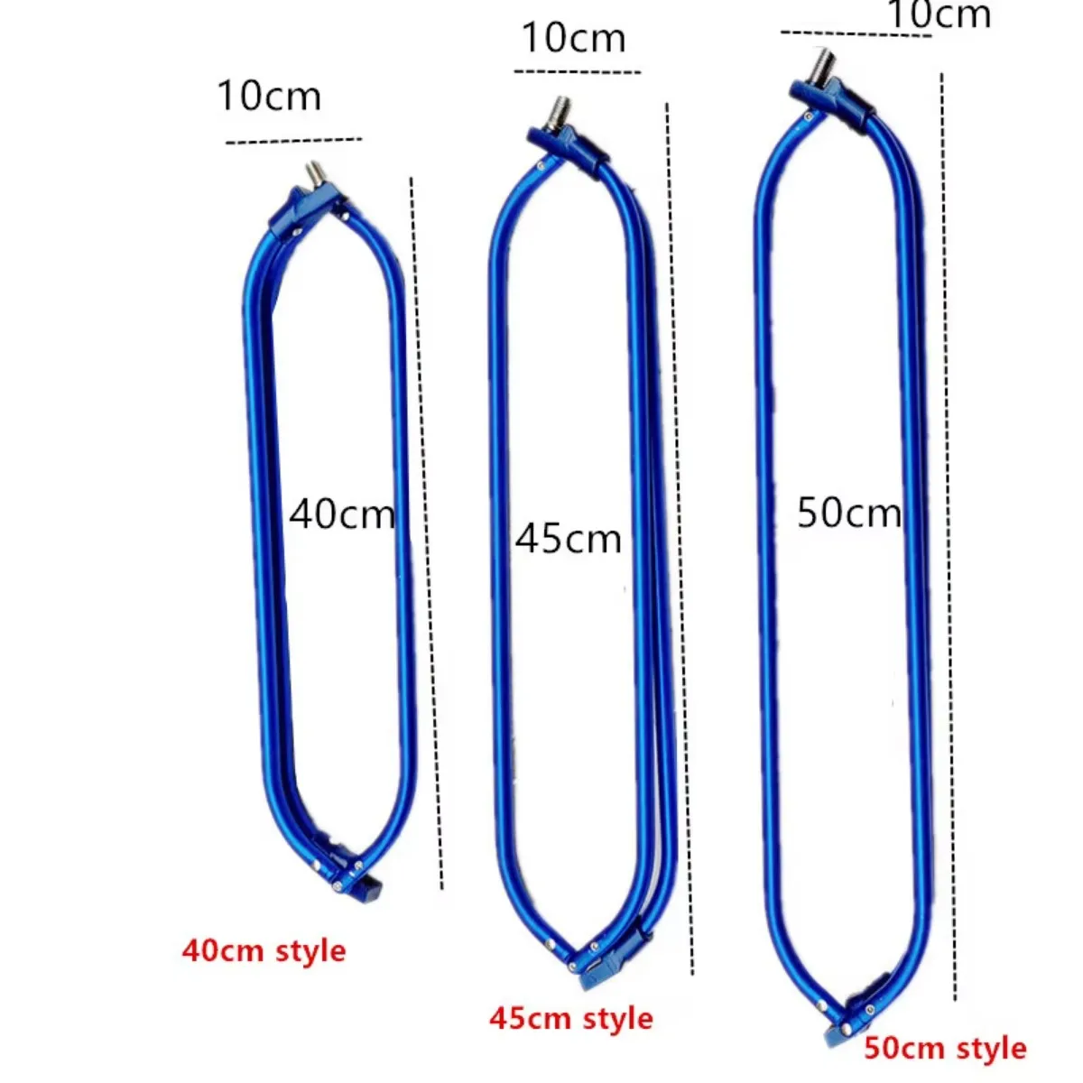 Red de aterrizaje de aleación de aluminio para reemplazar el marco de espesor, alambre triangular, accesorios de red de inmersión plegable, herramienta de pesca de diámetro 40cm-50cm - imagen 2