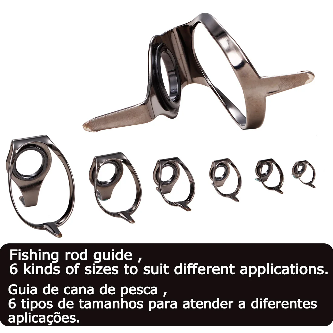 9KM Guías de acero inoxidable doble pie – Surf casting agua salada - imagen 5